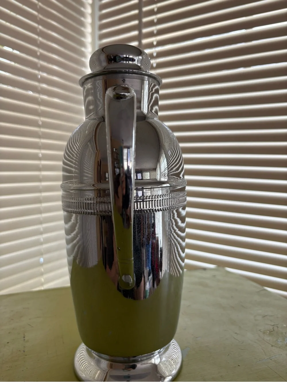 Continental Chrome Cocktail Shaker #3515 Barware Vintage Art Deco Classic